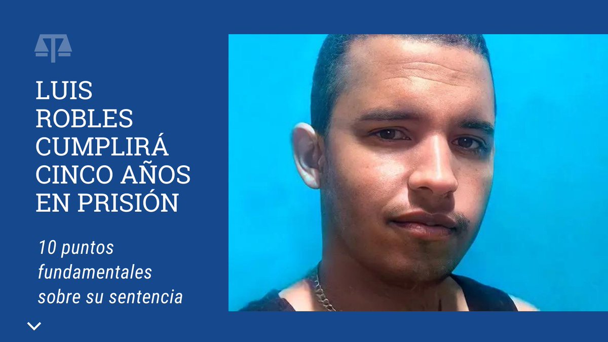 eltoquejuridico's tweet photo. 🚨 Luis Robles Elizástigui fue condenado a cinco años de prisión. Más de 15 meses después de su detención
📍 El análisis del documento identifica varios elementos que demuestran cómo se legitima la injusticia en Cuba.
Abrimos 🧵 #SOSCuba https://t.co/3ynpeyYt0v