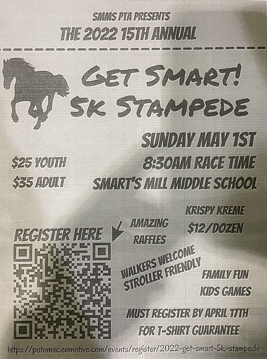 Smarts_Mill_PE's tweet photo. Don’t forget the annual Get Smart 5K is rapidly approaching. Sign up today. https://t.co/SuWRwgj35R