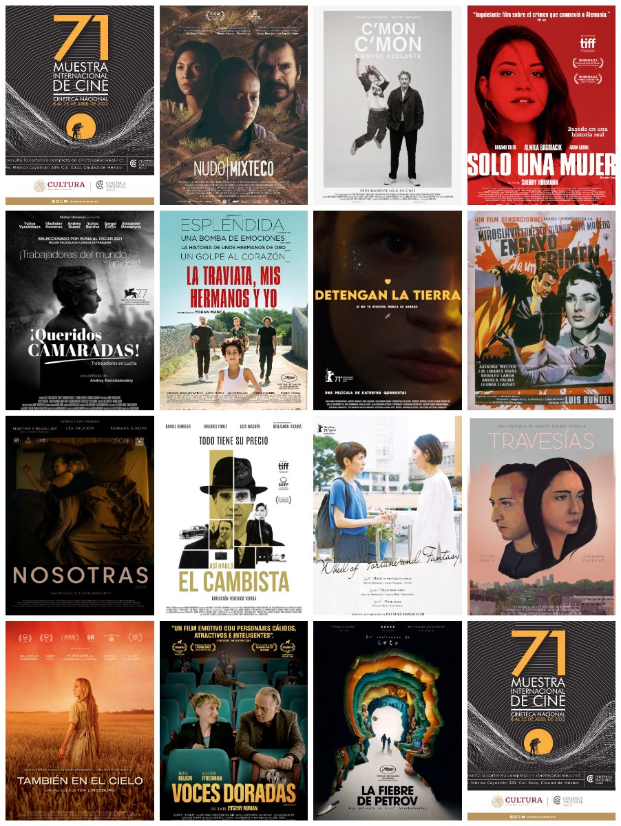 La #71Muestra Internacional de Cine se llevará a cabo del 8 al 25 de abril de 2022 en las salas de la Cineteca Nacional. ¡Conoce los 14 títulos que integran esta edición!

Anticipa la compra de tus boletos en: cinetecanacional.net 
🌼🌞📽