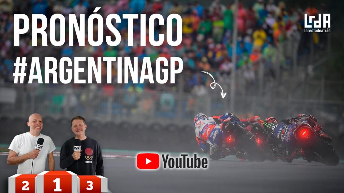 larectadeatras's tweet photo. Nuestros pronósticos para el #ArgentinaGP
Dejad los vuestros en los comentarios de YouTube para ganar la camiseta de la sabiduría o el parche de #LRDA
¡Pincha el enlace!
▶️ https://t.co/oHYeaigecT
Verlo es opcional, suscribirse y compartirlo es obligatorio 😜
#MotoGP #Moto https://t.co/HmmSNDNIiw