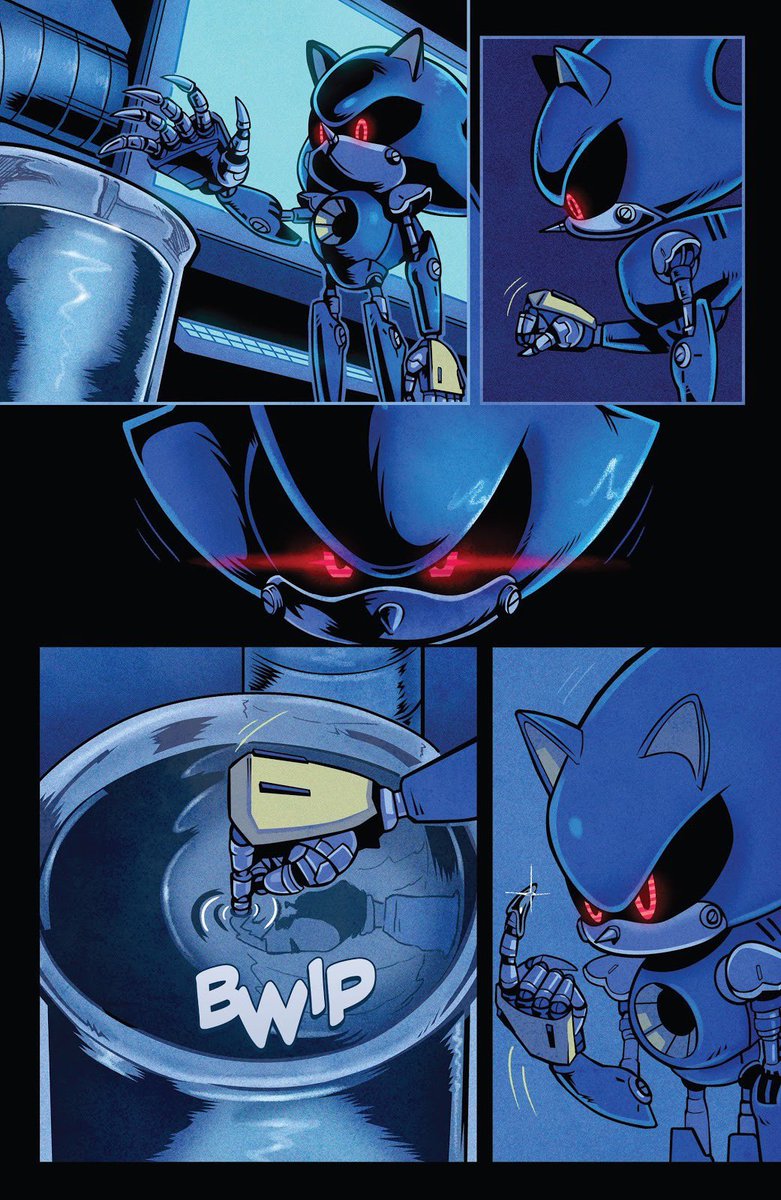 vsotxbull's tweet photo. look... I know IDW isn't game canon, but you cannot tell me metal sonic doesn't have story potential. https://t.co/4PYJKXCXvL