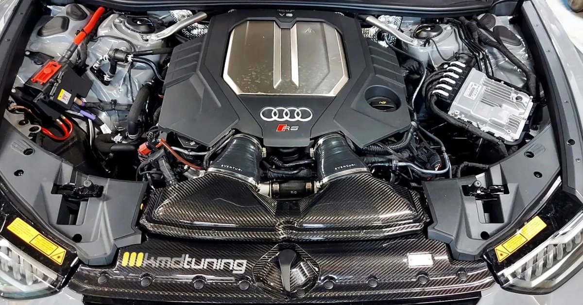KMDTuning's tweet image. How do you get to 753hp just off a Stage 1+ Tune (and intake)? Get a C8 RS6, and load up Unitronic's monstrous file for these beasts!
.
.
.
#KMDtuning #Unitronic #GetUnitronic #audirs6 #c8rs6 #ea825 #fastwagon #raisetheboost #twinturboV8 #nardogrey #saddlebrooknj