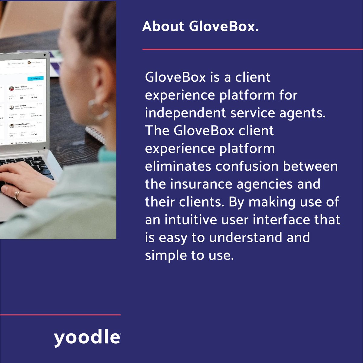 yoodlecx's tweet photo. GloveBox is a client experience platform that makes it easier than ever for Independent Insurance agents to work with clients. 🤝

Our team is excited to be designing, building, and launching a website that conveys the brand initiatives and vision for the GloveBox organization.✨ https://t.co/LddeqJrk7u
