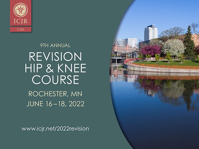 Our 9th Annual Revision Hip and Knee course is right around the corner. Registration is now open, we can’t wait to see you there!

web.cvent.com/event/d32521b2…