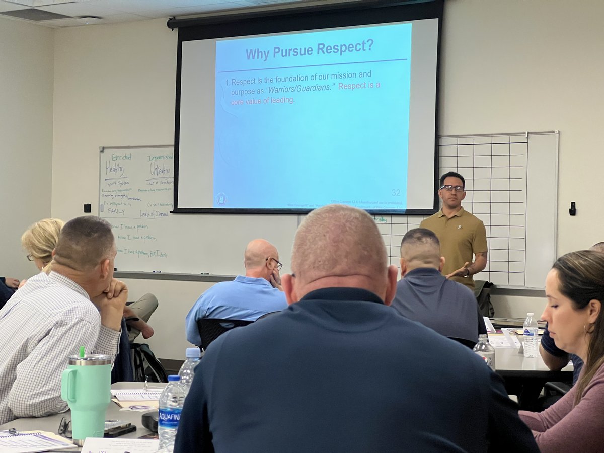 bluecourage's tweet photo. Day-2 of the second class with Michael, Dan, and Capt Hopkinson &amp; Chaplain Brown from the Nevada National Guard facilitating Purple Resolve for the Arizona National Guard!  #purpleresolve #PTSDNOW #AZNG #bluecourage #NVNG https://t.co/IgQpIQHiSJ