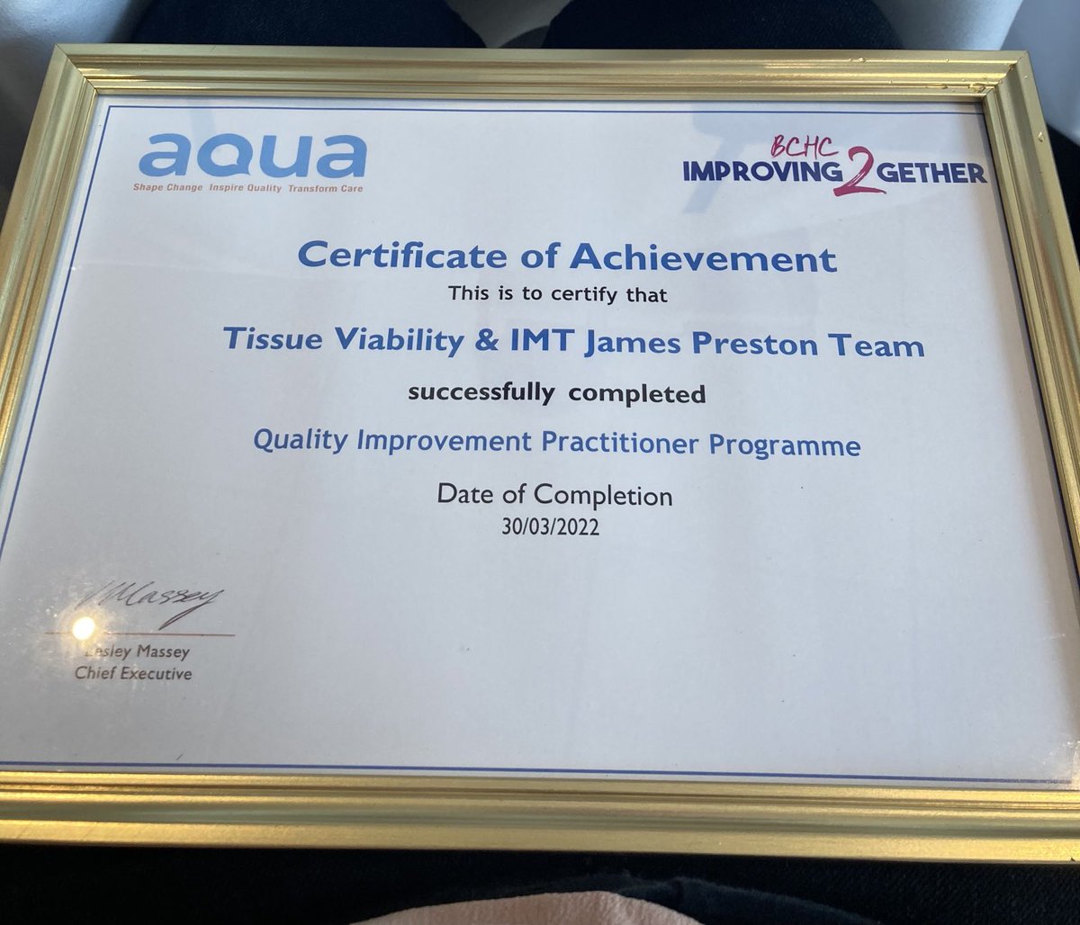 Hugely proud of the wider teams involved in this.  Implementing QI when teams are so stretched 👏👏👏⁦⁦<a href="/bhamcommunity/">@bhamcommunity</a>⁩ ⁦<a href="/ViabilityTissue/">Tissue viability</a>⁩ ⁦<a href="/annmariefarr1/">ann marie farr</a>⁩ ⁦