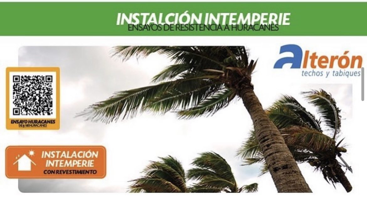 alteronescayola's tweet photo. Soy #PRESCRIPTOR de materiales en el sector de la #construcción. En zonas semi e intemperie qué beneficios tiene prescribir la tabiquería #sistemaatt sin papel?🤔
✔️Resiste vientos categoría 5 (+250km/h)
✔️Placa Hidro-plus: absorción agua menor al 3%
✔️Sistema pionero https://t.co/htduvkO9Te