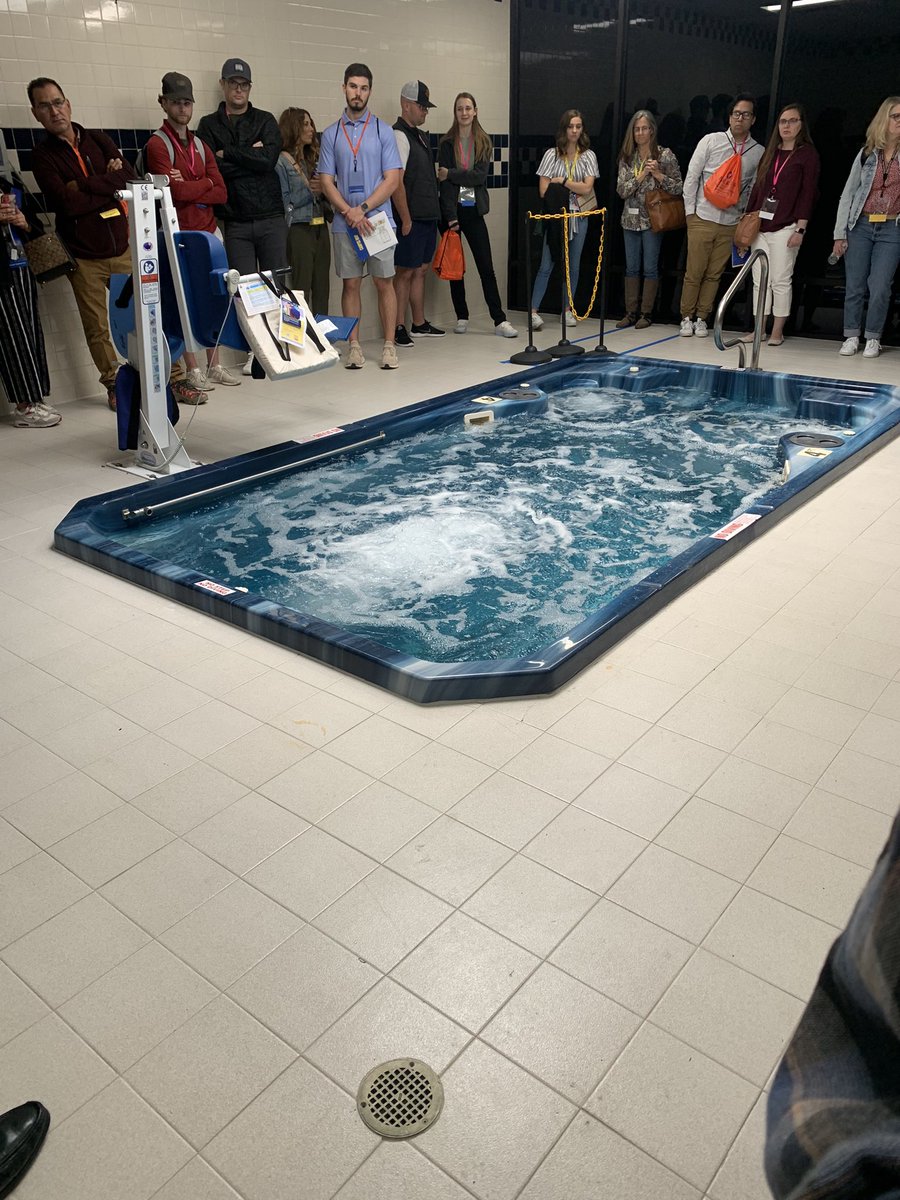 Siblinator's tweet photo. Jumping right in today (but not into the therapy pool, unfortunately). #ParkerPower #ParkerPowerWeekend https://t.co/s3iPNILHm8