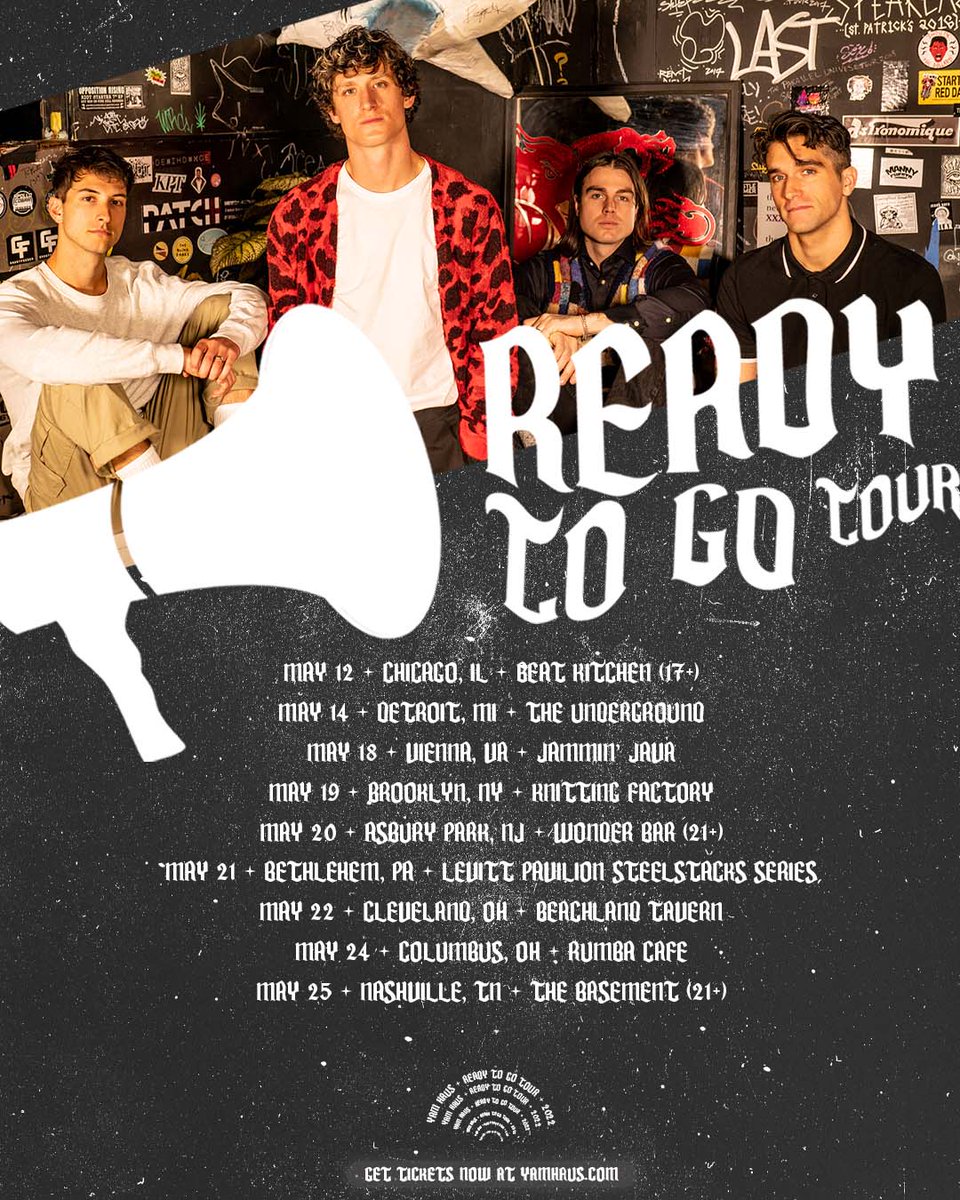 yamhaus's tweet photo. READY TO GO TOUR ON SALE NOW.
GET YOUR TICKETS TODAY  - https://t.co/8x3rXam3I3 https://t.co/23T1EWRlGs