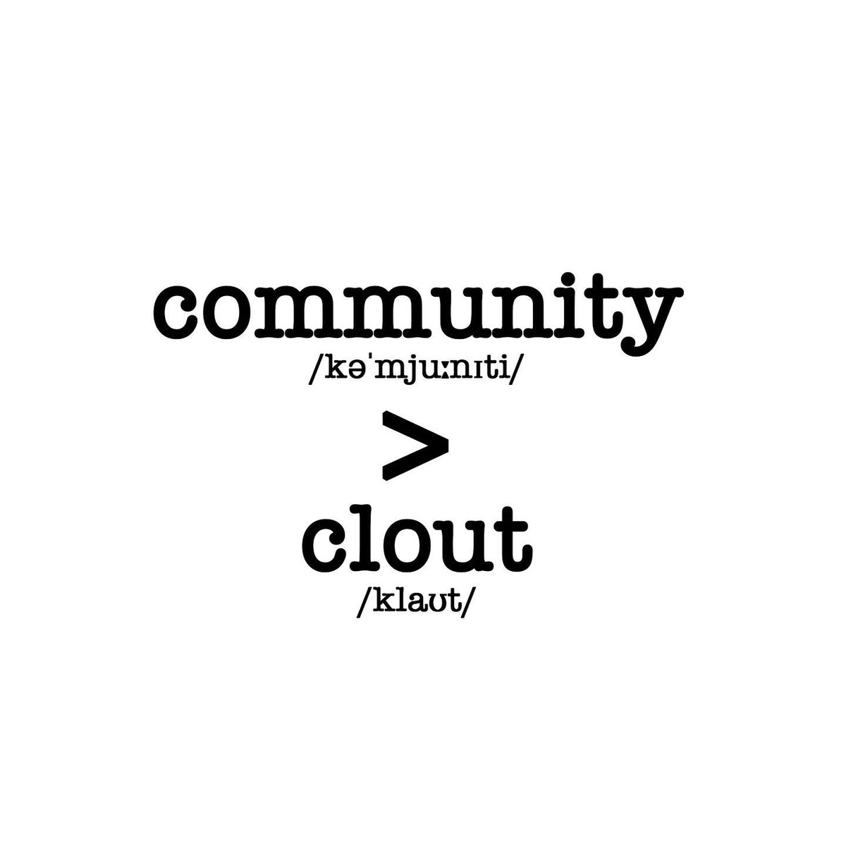 lifeatAR's tweet photo. community
/kəˈmjuːnɪti/
>
clout
/klaʊt/

Dropping ⏳

 #comingsoon #geniussociety #aristokrat #ar2theworld #merch https://t.co/51zVQFv1Mv