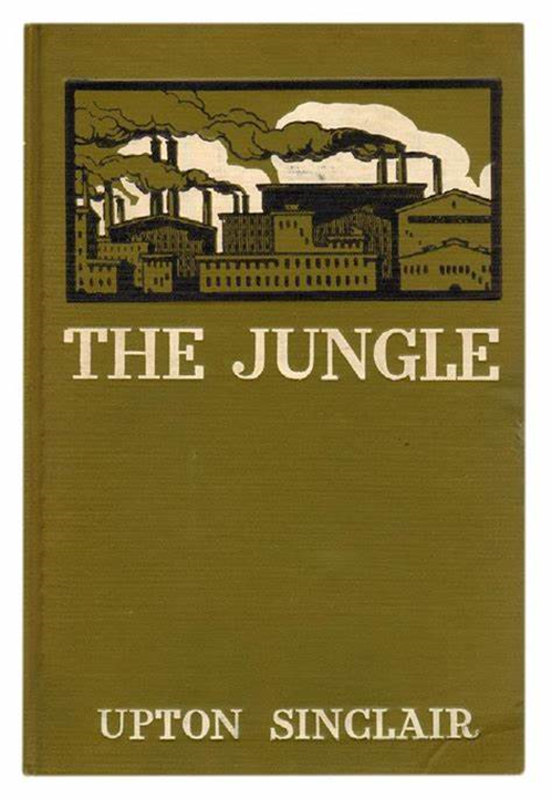 USDAFoodSafety's tweet image. In 1905, Upton Sinclair's The Jungle described the poor conditions of a Chicago meatpacking plant. It was a turning point for #FoodSafety—The Federal Meat Inspection Act became law the next year. Our policies continue to evolve based on the latest science #NationalLibraryWeek