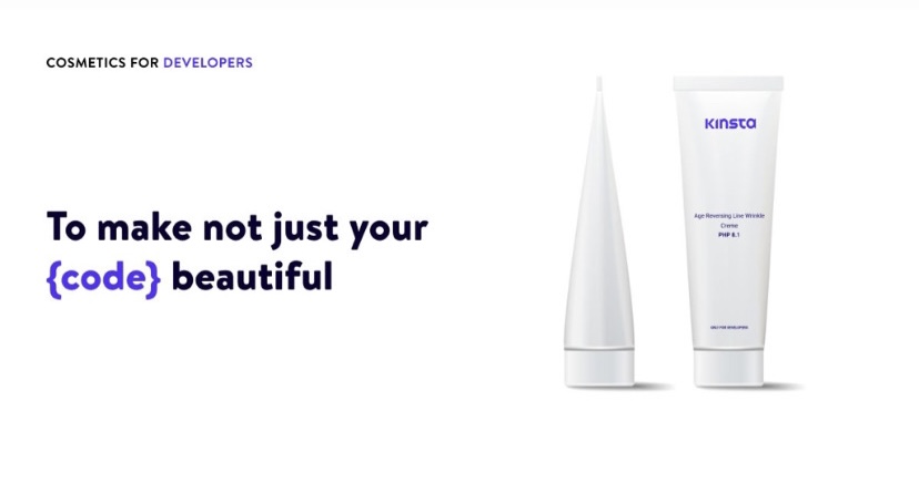 kinsta's tweet photo. It's here!

Introducing KINSTA SKINCARE FOR DEVELOPERS 🚀
Powerful blue light blocking sunscreen to keep your skin smooth and wrinkle-free... even when you've been coding since 3 AM. 😌

Learn more in the thread below 🧵 https://t.co/51zWMPuBzj