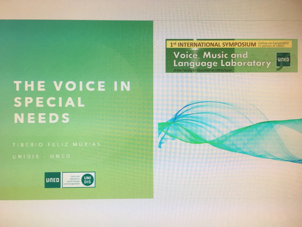 #unedvoicelab 1st International Symposium about Voice, Music, and Language Laboratory  <a href="/UNED/">UNED</a> - Voice and Special Needs -  <a href="/unidisuned/">Unidis</a> <a href="/EducacionUNED/">Facultad de Educación de la UNED</a>