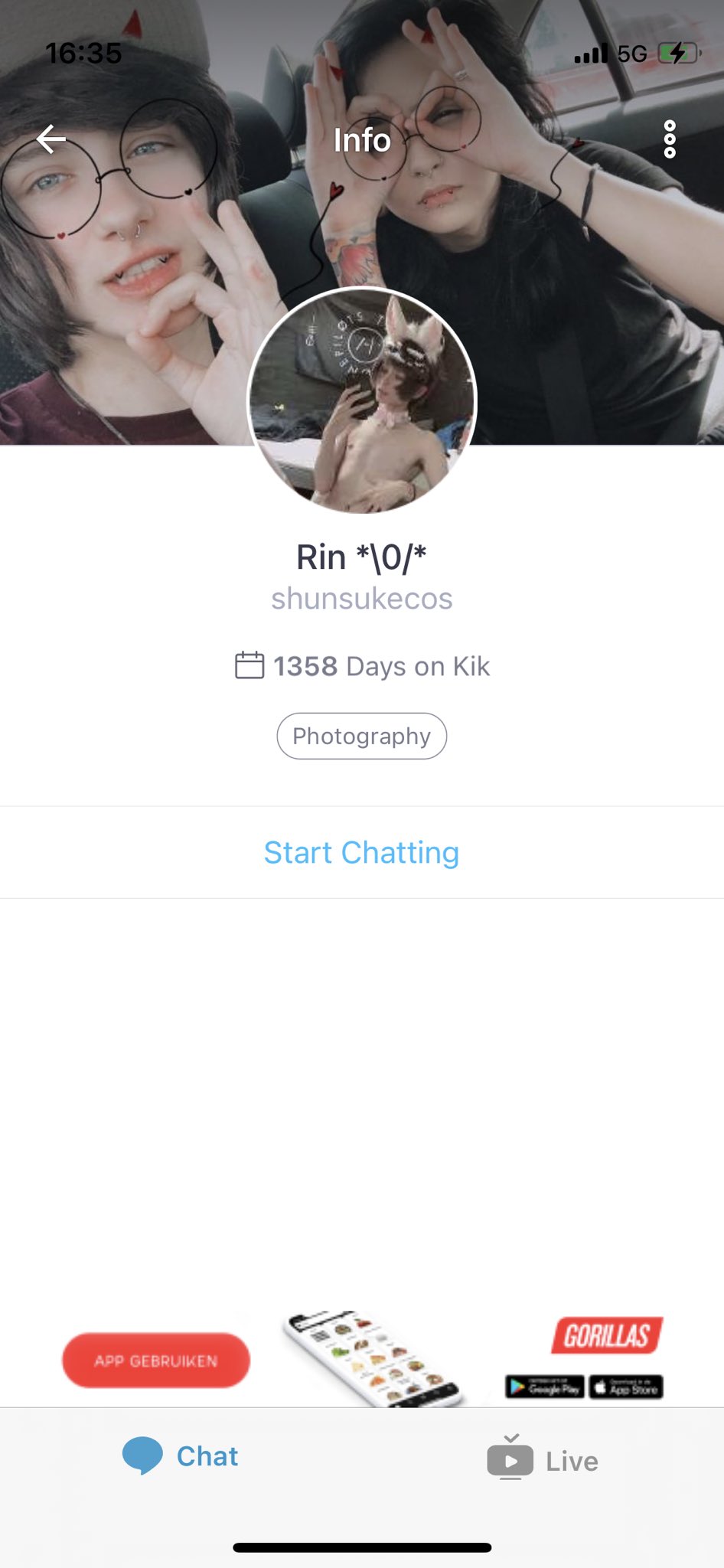 Rin 🐰 on X: This dude is pretending to be me on kik and sharing my nudes,  idk how to get them removed so this is just serving as a warning not