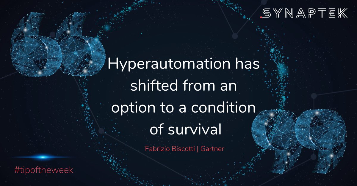 SynaptekUK's tweet photo. Without automation, it'll be a race to the bottom and businesses not investing will be unable to compete on every level, from employee engagement to customer experience. 

Check out our Automation Success Kit to get started on your automation journey: https://t.co/Pu9SxGL5nG https://t.co/2n4BXmgp1D