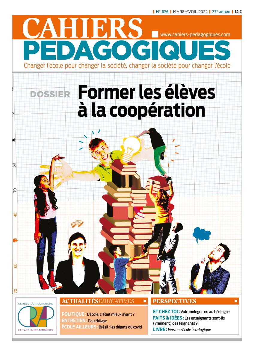 CahiersPedago's tweet photo. [NOUVEAU] Découvrez le sommaire de notre n°576 et son dossier "Former les élèves à la #coopération"!

➡https://t.co/Chbx0jNCJI https://t.co/BrwCDZpLCc