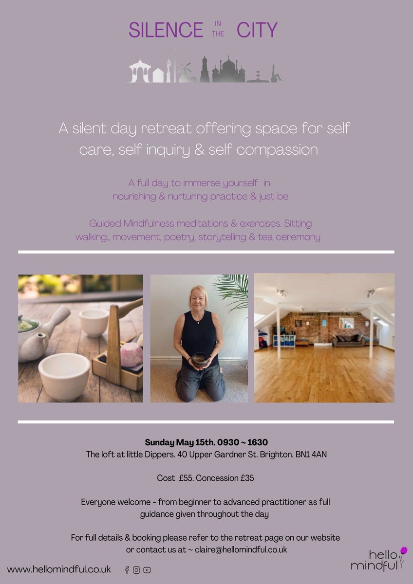 TheLoftatLD's tweet photo. This looks like a great day. For more info and to book head over to https://t.co/16yxYuqtXo

#mindfulness #theloft #brighton #workshops #brightonandhove https://t.co/9BnpyVQhWC