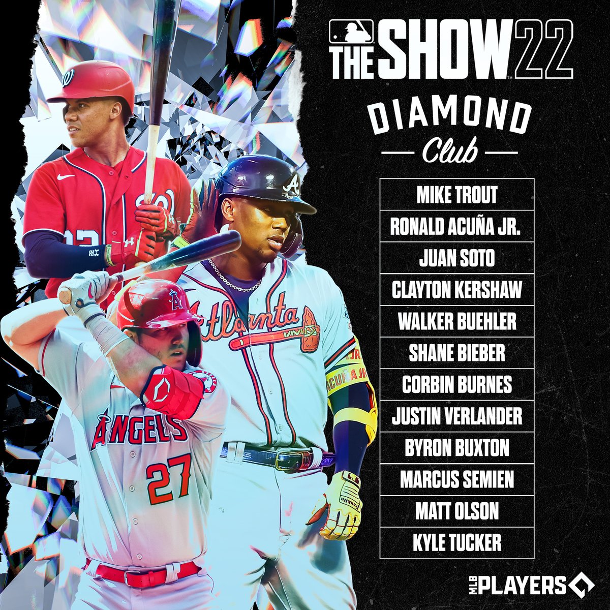 MLBGaming's tweet photo. Your @MLBTheShow 22 Diamond Club 💎💎

#22DiamondClub #MLBTheShow https://t.co/lVLRPDl2l8