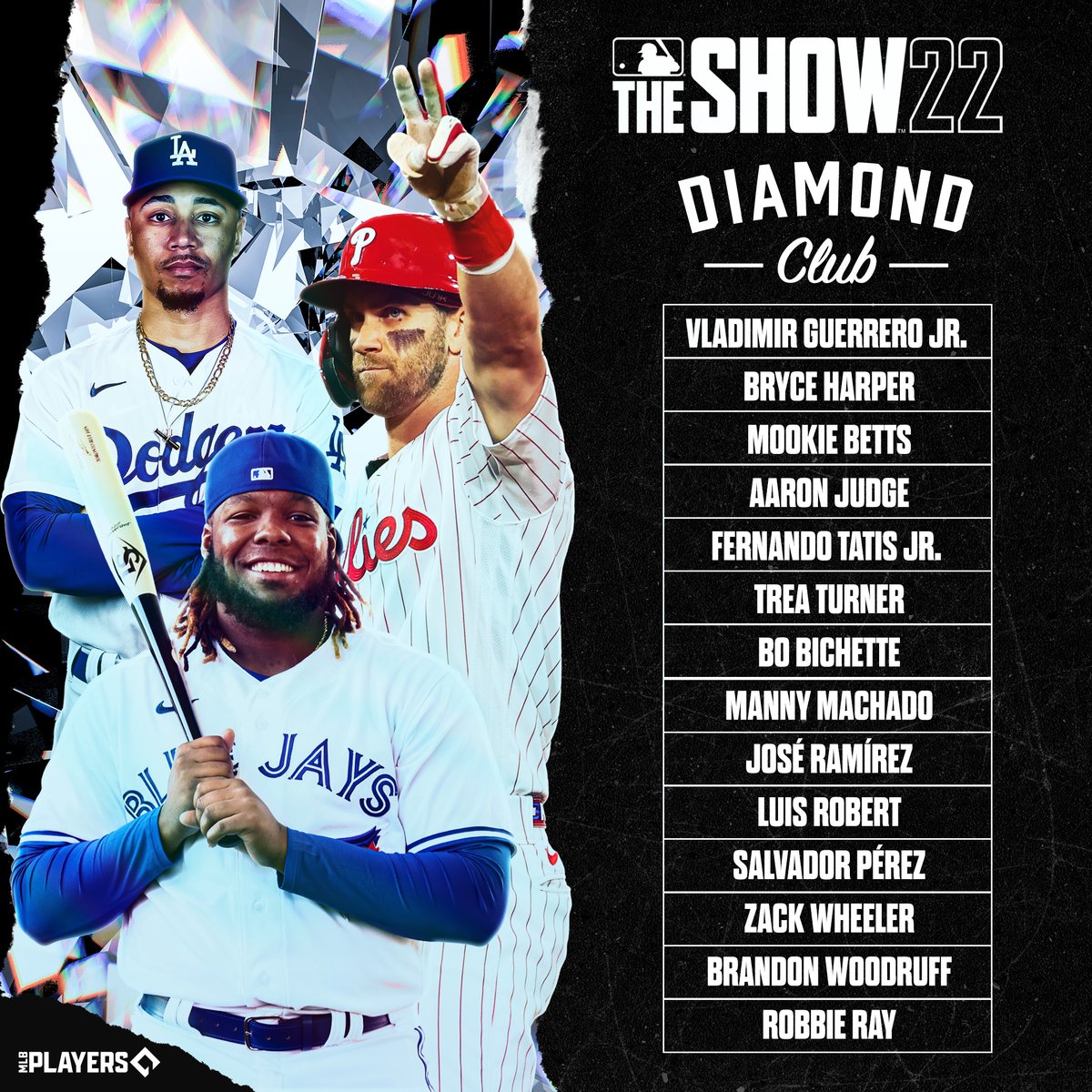 MLBGaming's tweet photo. Your @MLBTheShow 22 Diamond Club 💎💎

#22DiamondClub #MLBTheShow https://t.co/lVLRPDl2l8
