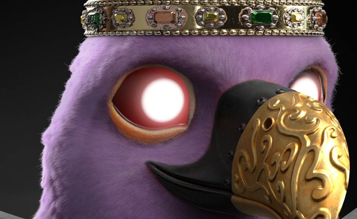 archigoom's tweet photo. What an Amazing Detail! look at all the jewelry, all the purple feathers!! 

Amazing @GalyArtist https://t.co/cg6p74torA