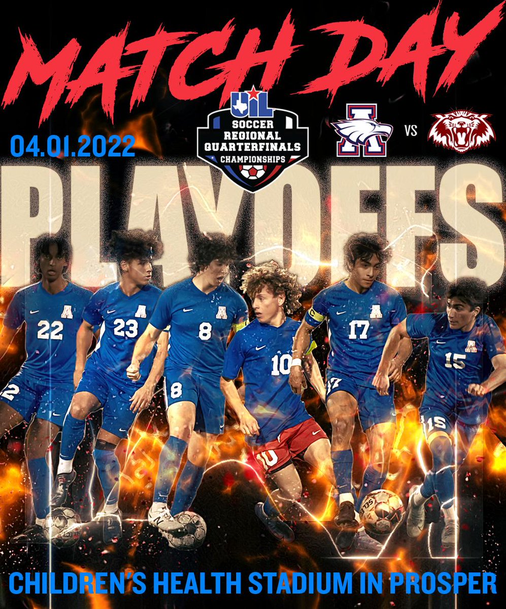 AHS_B_Soccer's tweet photo. #sumthin2prove @ tonight's Regional Quarterfinal vs Plano!
- Children's Health Stadium in Prosper @ 7pm
- Tickets:https://t.co/eyewRpREae
- Clear bag policy
- Gates will open 30 min before game
COME OUT TO SUPPORT YOUR ALLEN EAGLES!!
🅰️🆙⚽️!!!
#AUP #thelittlethingsmatter https://t.co/J4OGQhoTWp