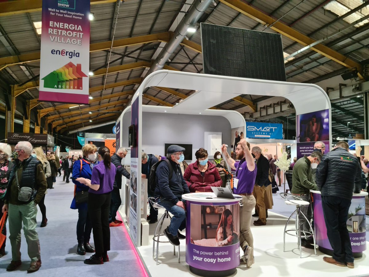 EnergiaEnergy's tweet photo. It’s Day 2 at @IdealHomeDublin 🏠Find us at stand Q30!

Don’t miss our seminar on ‘Everything you need to know about Deep Retrofits’ on the Mitsubishi Electric Home Advice Theatre at 2.40pm! Perfect if you have any queries on Deep Retrofits, finance or grant availability! https://t.co/OVB1MihaLN