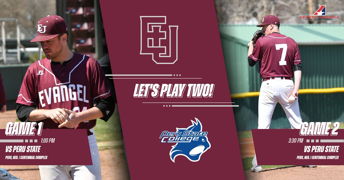 EU_Baseball's tweet photo. ⚾️ > Gameday
 
📍: Peru, Neb.
🆚: Peru State
📊: Game 1: https://t.co/uDEf25B1nq Game 2: https://t.co/unAeSbxPAT
🖥: https://t.co/d6ASly7l82
#OneValor https://t.co/9YfvBfzqKa