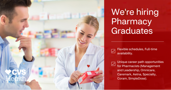 Yvette Garza (@yvettemgarza) on Twitter photo Calling all #Pharmacist Graduates! CVS Health is #hiring pharmacist graduates for our growing retail store team. If you’re looking for work with purpose, this is your sign! Join #TeamCVS today and apply at: cvs.jobs/2Lhf6Qh ##jobs #PharmacistswithHeart #pharmacistjobs Calling all #Pharmacist Graduates! CVS Health is #hiring pharmacist graduates for our growing retail store team. If you’re looking for work with purpose, this is your sign! Join #TeamCVS today and apply at: cvs.jobs/2Lhf6Qh ##jobs #PharmacistswithHeart #pharmacistjobs
