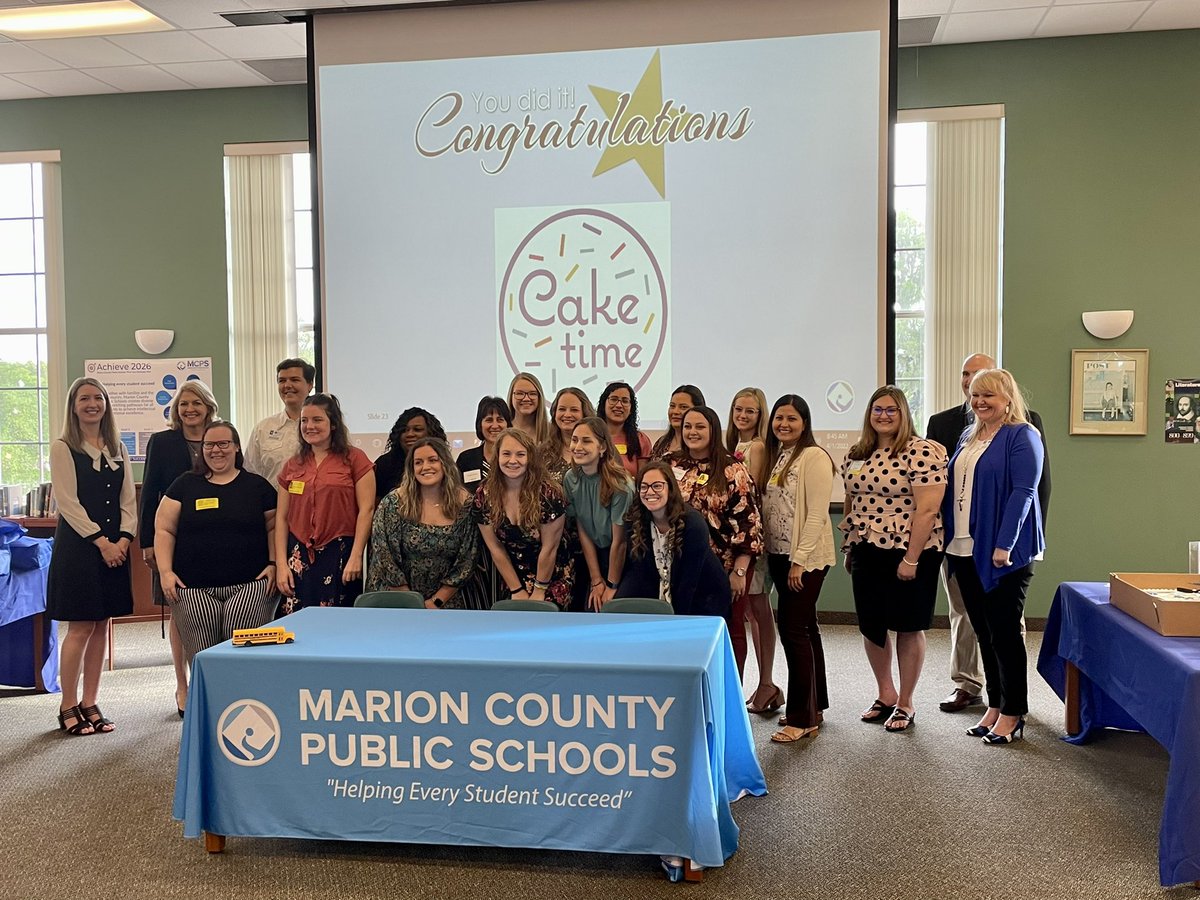 RecruitMCPS's tweet photo. Congratulations Marion County Public Schools interns! We are excited for your future and know your journey will make a difference in the lives of many of our learners! @JenniferFryns @MCPS_LeadLearn @KellyGassman @CFedu @JayceeROliver @MarionCountyK12 #interns #hired #team #mcps https://t.co/LHNrgJ10Td