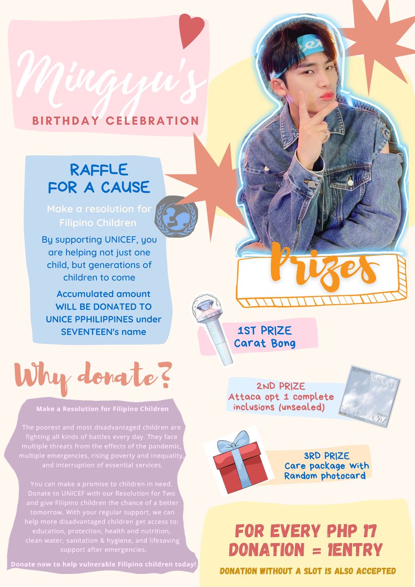 campminwon's tweet photo. Mingyu Day Project

details on the poster

Thank you @leiyah02 for the pretty poster

Updated donations will be posted under the thread. https://t.co/W1cU1r17SK