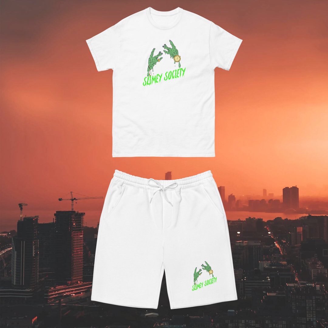SlimeySociety's tweet photo. SLIMEY SPRING IS ALMOST HERE! 🐍🚨☘️ Would y’all cop one of our “Slimey Signs” outfits?! Let us know what y’all think. RT &amp; Tag your friends.
#spring #outdoor #streetwear #outdoors #AprilFoolsDay #AprilFools #TDOV2022 #fashionstyle #WillSmith https://t.co/u0t0JmhyVO