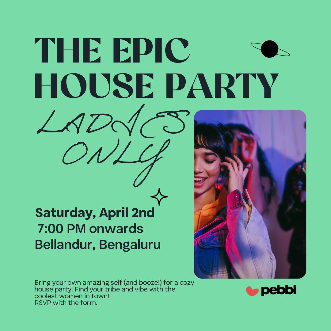 getpebbl's tweet photo. Ladies! Does some good music, board games, quality conversations with women as amazing as you sound like a plan? 

We're hosting a house party for you tomorrow!

More details below 👇 https://t.co/gRM5JHRrp2