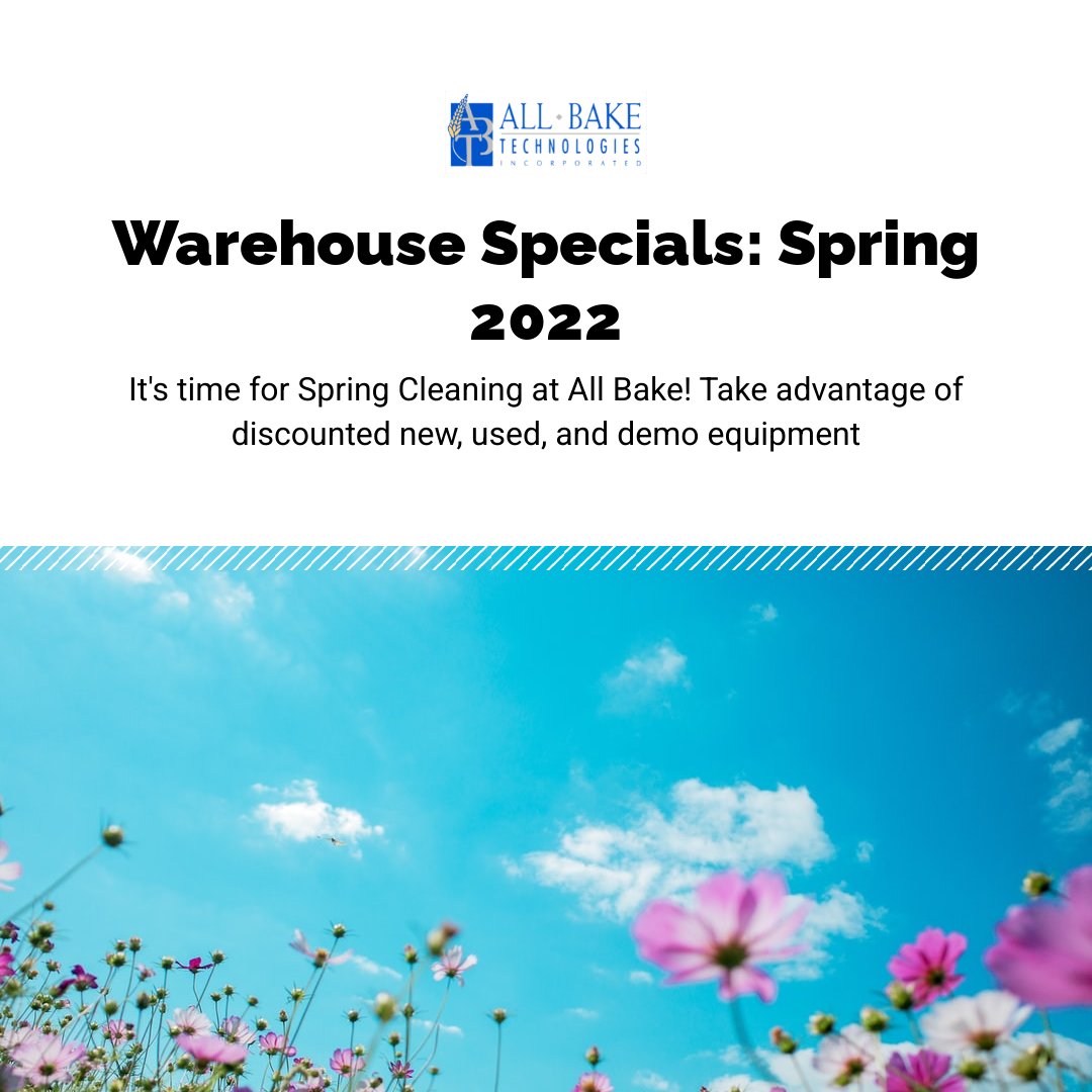AllBakeTech's tweet image. Spring cleaning time! You purchase our best-sellers, we make room for even more top-tier machinery. Everybody wins! Visit the Warehouse Specials page on allbaketech.com or call (732) 988-0060 for more 

#bakeryequipment  - mailchi.mp/allbaketech/sp…