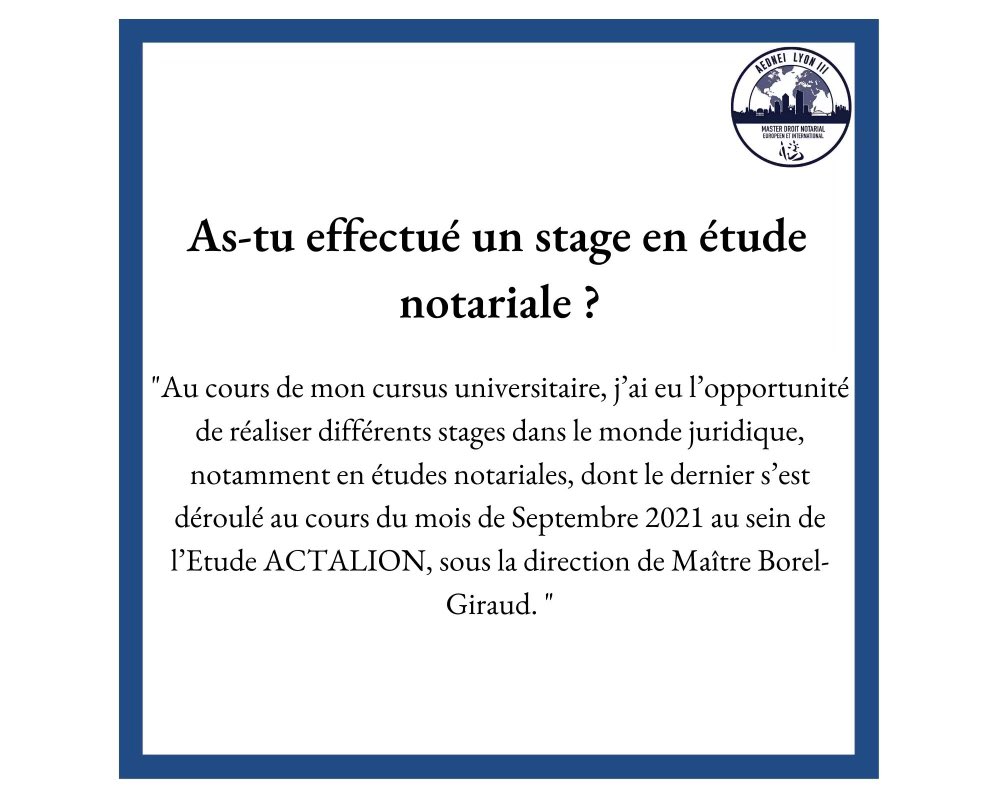 AEDNEI3's tweet photo. PORTAIT 12/22 
Aujourd’hui, nous vous présentons Charlotte Barriquand, étudiante de notre Master et membre du pôle partenariat de notre association. 
Mémoire : « L’exhérédation et les manières de contourner la réserve héréditaire dans le cadre des successions internationales » https://t.co/c8RLOd9Coy