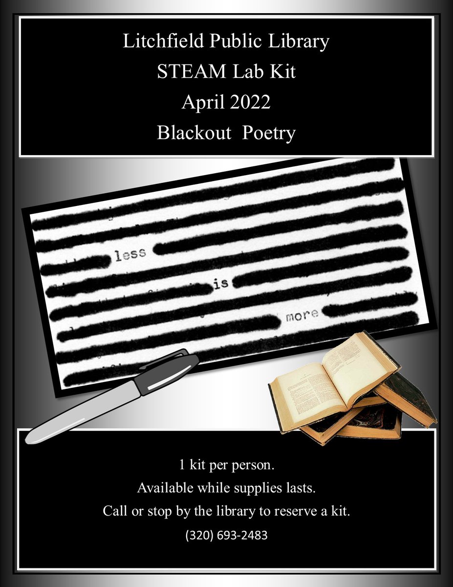 Kits will be available to pick up starting on April 6th