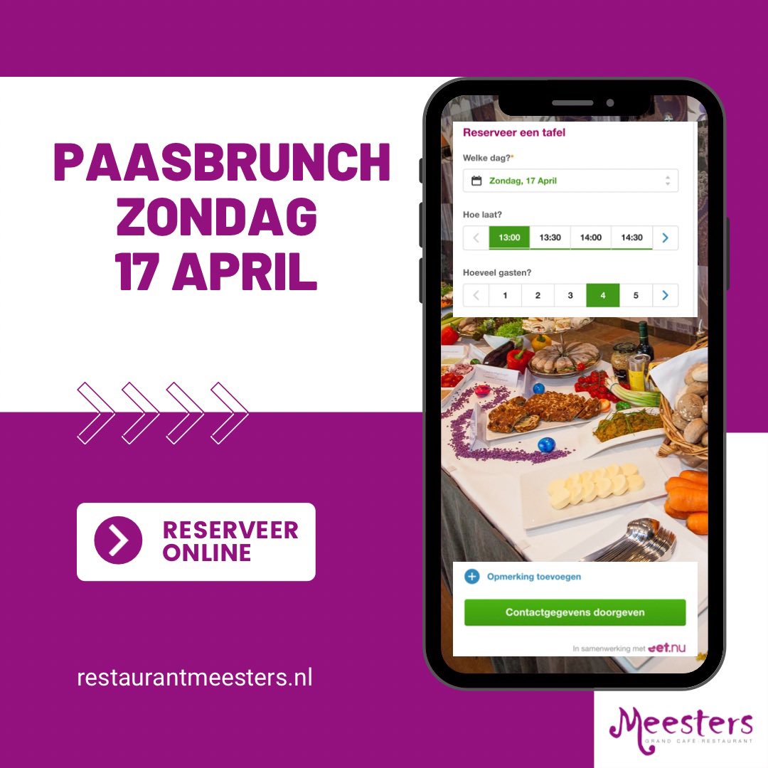 meestersrest's tweet photo. #paasbrunch @meestersrest #mijdrecht https://t.co/wJSlr2OKbP