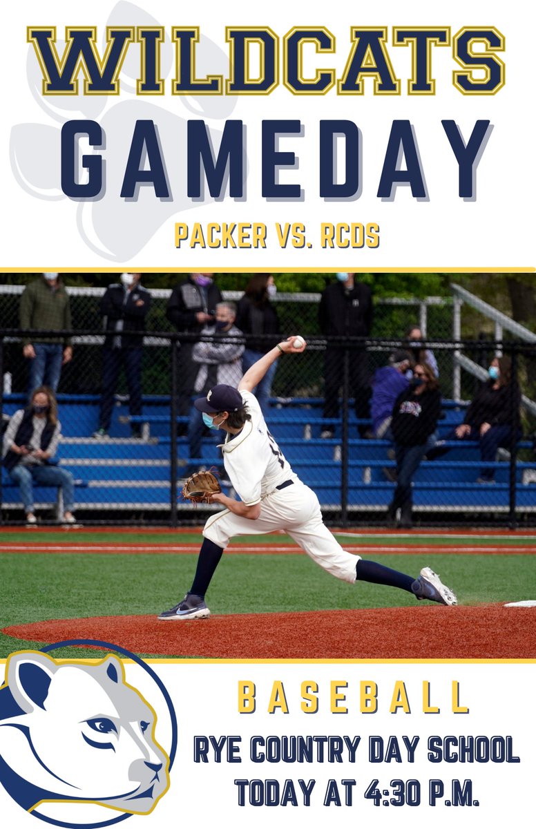 RCDSAthletics's tweet photo. Good luck to RCDS Softball & Baseball competing at HOME today vs. Packer Collegiate Institute, starting at 4:30 p.m. Letโs go, Wildcats https://t.co/zhK6MPwY42