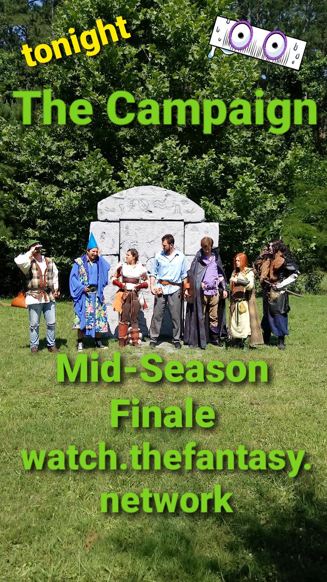 TheCampaignWeb's tweet image. Mid-Season Finale dropping #TONIGHT on #TheFantasyNetwork
What will happen to our #Heroes in the #maze???  #checkitout 
@TheFntsyNtwrk @actionshowstuds @JandJprodatl #indie #RPG #streamingseries #fantasy #comedy #labyrinth #DICE #cosplay #Patreon #SupportIndieFilm #DnD #WATCH