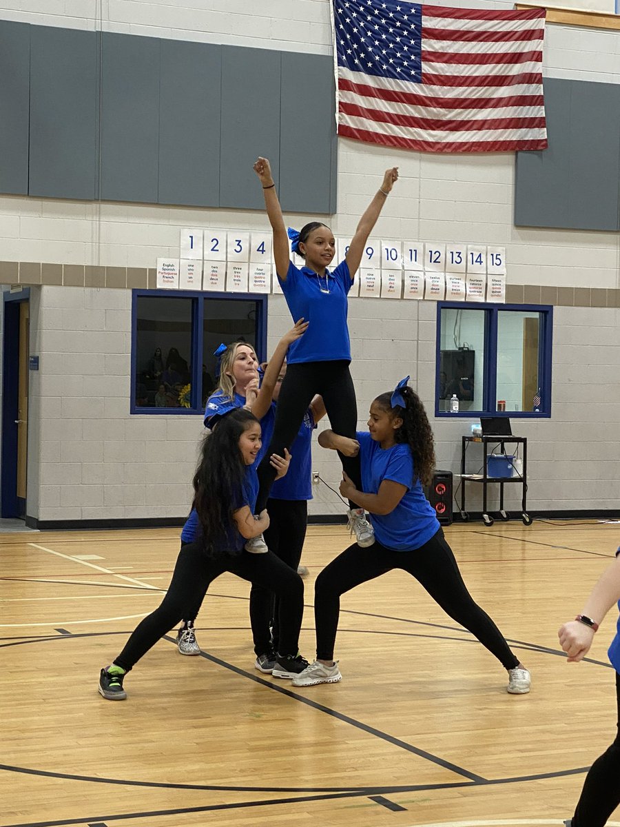 frps_Silvia's tweet photo. What a great community event we had at Silvia - our annual Staff VS Students bball game! So nice to see the smiles and have the community back together. TY Mr Pacheco for organizing Ms Homol, Rafferty and Souza for coaching cheer-squad. TY families/staff for coming! @FRPSsupt https://t.co/u7k0l527gq
