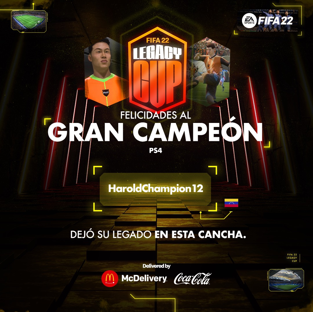 dnzesports's tweet photo. Congratulations @HaroldChampion_ for getting the Legacy Cup 22, winning 3-0 in the final series 🇻🇪🇻🇪 https://t.co/NHPiPZz5mO