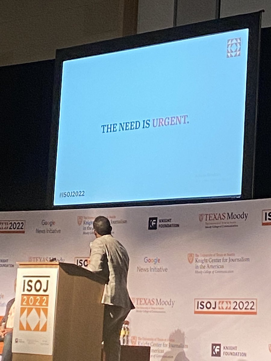 toomuchsaki's tweet photo. “Journalism is not the end. It’s the means to our end” says @ImtiazBaltNews. 

As a student journalist we’re all here to tell a story with hopeful and positive change. Great way to start the Coming of Age panel at #isoj2022!! Can’t wait to hear more… 🔜 https://t.co/VJBfJwJ0lr