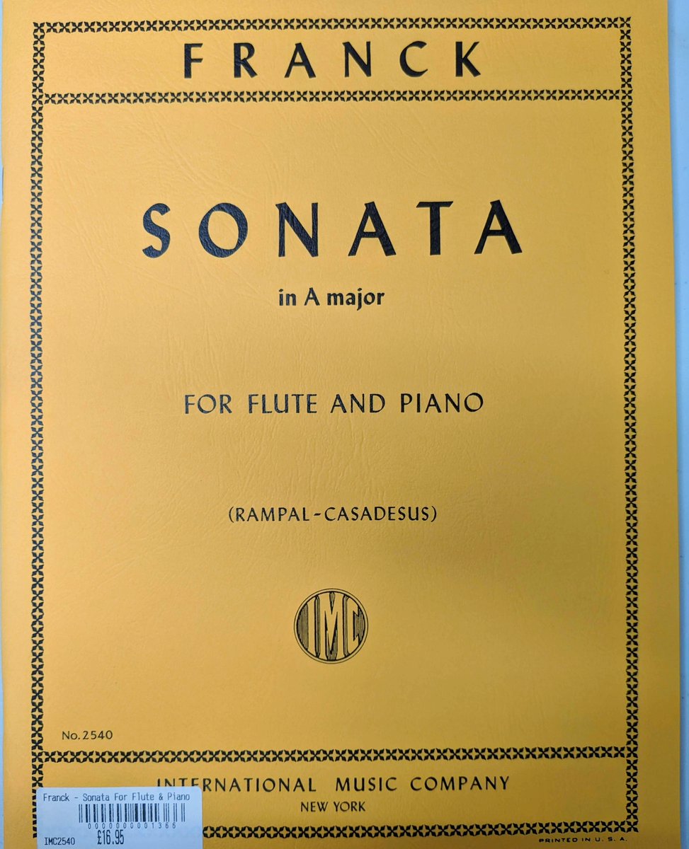 AllFlutesPlus's tweet photo. This Sonata is famous as part of the violin repertoire, and it is Jean Pierre Rampal who made the flute adaptation, which became an important part of the chamber music repertoire. 
#fridayclassics #franck #fluteandpiano #flutemusic #sonata #sheetmusic #flute #fluteplayer https://t.co/InlRCVnaEU