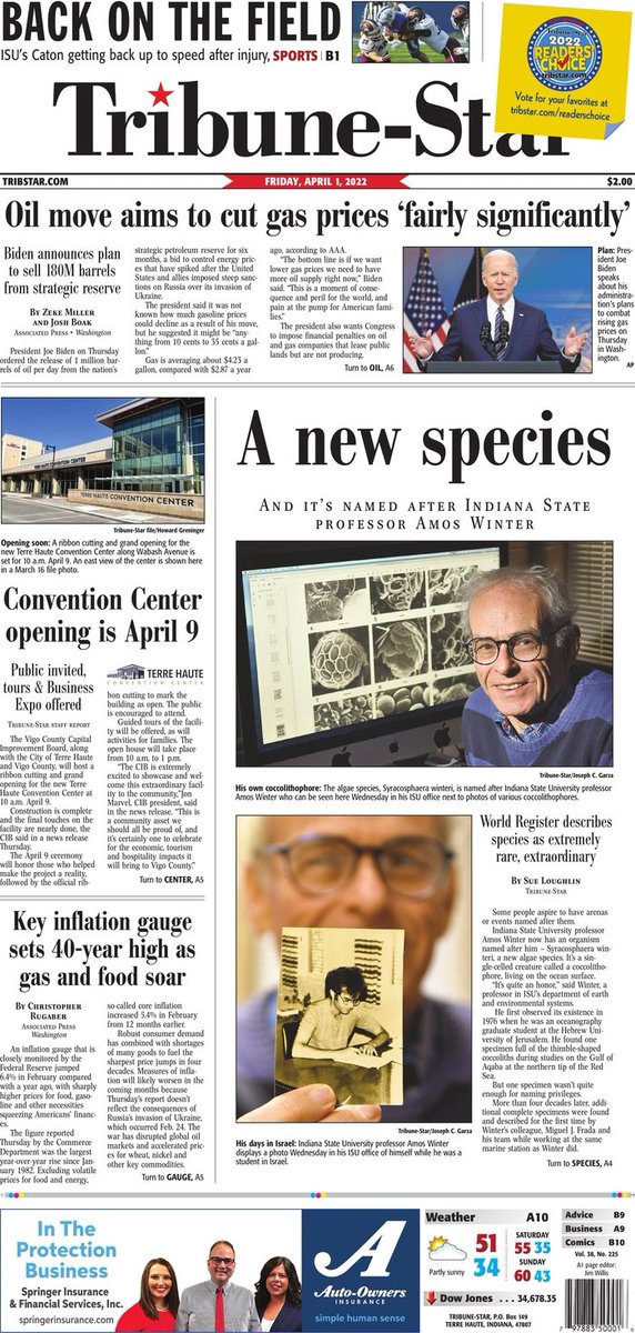 WHAT THEY ARE READING IN THE NORTHEAST AND MIDWEST

"Biden orders release of 1M barrels of oil per day"
"Biden aims to cut gas prices 'significantly'"
"Biden touts 'historic' oil reserve withdrawal"
"Biden takes aim at gas prices"
"Boost in Oil Supplies: 1 MILLION BARRELS A DAY"