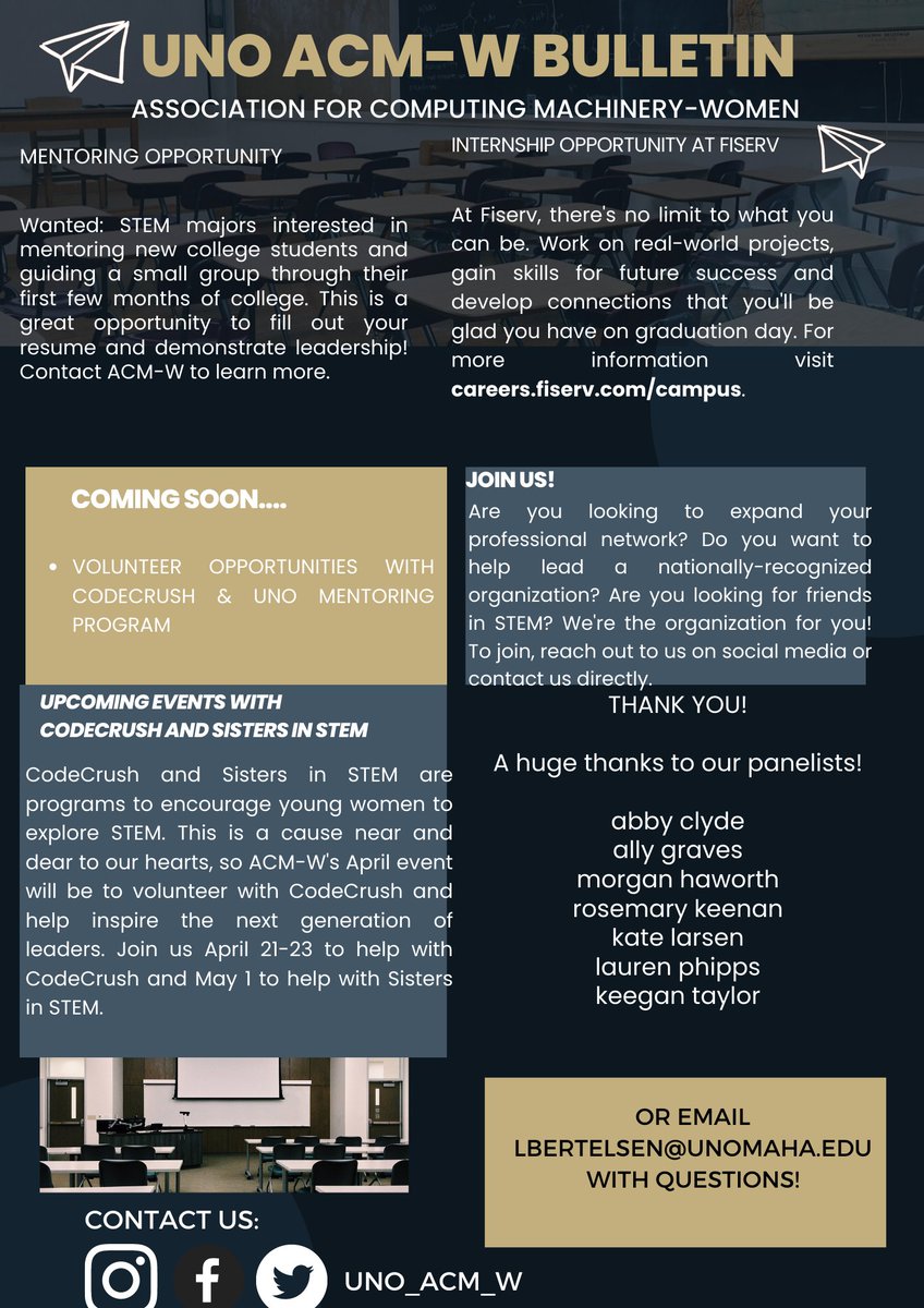 UNO ACM-W (@uno_acm_w) on Twitter photo 