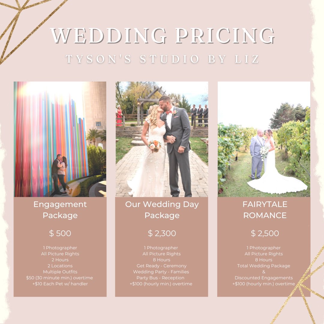 TysonsStudio's tweet photo. ✨✨✨Booking 2023 Weddings✨✨✨
DISCOUNT OFFER: Travel Fee Waived if you pay a deposit at Booking by MAY 1st! https://t.co/FSGtYqitRk
#TysonsStudio #TysonsStudiobyLiz #FairyTaleWedding #Wedding #Engagement #Booking #BookNow #photographer #photography #2023wedding 
 ***Some 2022 https://t.co/2ws3HU8UbL