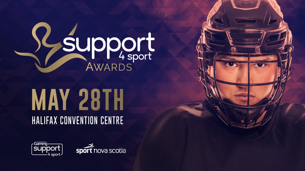 Save the date! On May 28th, Nova Scotia's largest sport recognition event is back, the <a href="/support4sport/">Support4Sport</a> Awards 🏆