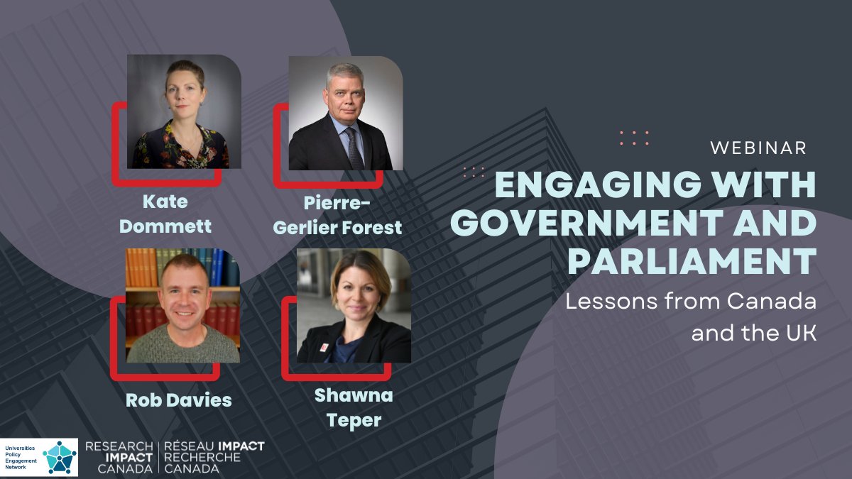 researchimpact's tweet photo. Interested in collaborating with government? Explore what experts have to say - perspectives from Canada and the UK. 27/04/22, 11AM EST (Canada).
.
@KateDommett @pgfor @ShawnaTeper @r0bdavies @mobilemobilizer@justin_t_fisher @PolicyUpen @researchimpact 
.
https://t.co/5qJAlJR6oN https://t.co/igbBCqePBP