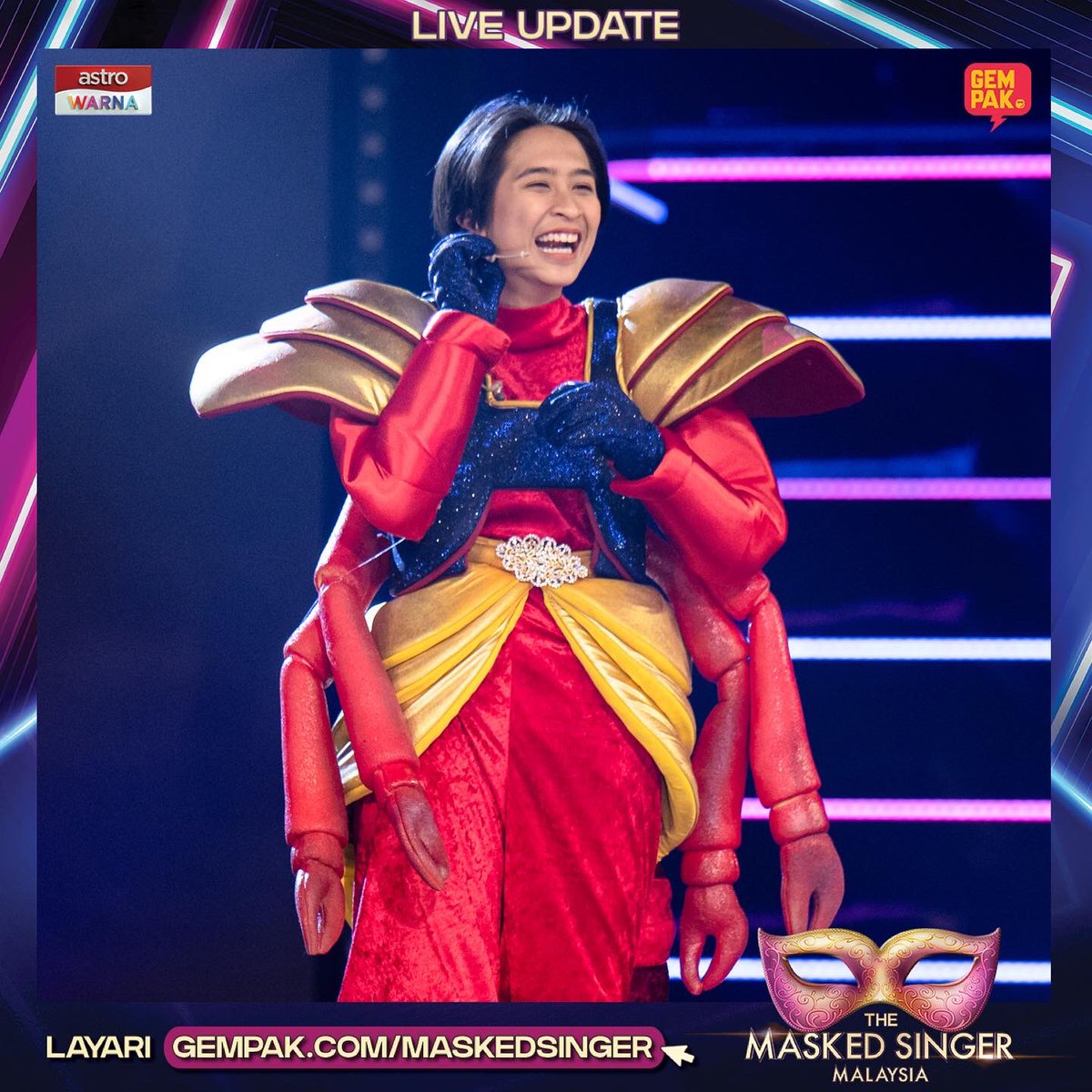 Astro_Gempak's tweet photo. #GempakLive: Ini Ratu Semut kita gais! ๐๐๐ ๐๐ป Ara Johari!
Tonton video menarik persembahan di https://t.co/UFsYmMEXGT sekarang!
.
#TheMaskedSingerMalaysia
#SiapaDiSebalikTopeng
#TheMaskedSingerMY2
#TMSM2
#TMSM
#SelongkarKasiBongkar https://t.co/E2c3fJxQFV
