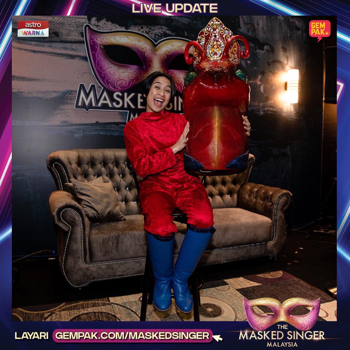 Astro_Gempak's tweet photo. #GempakLive: Ini Ratu Semut kita gais! ๐๐๐ ๐๐ป Ara Johari!
Tonton video menarik persembahan di https://t.co/UFsYmMEXGT sekarang!
.
#TheMaskedSingerMalaysia
#SiapaDiSebalikTopeng
#TheMaskedSingerMY2
#TMSM2
#TMSM
#SelongkarKasiBongkar https://t.co/E2c3fJxQFV