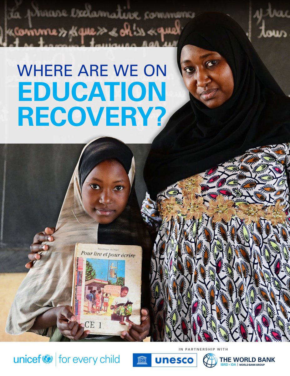 While countries scramble to recover, they are overlooking the single, most-effective long-term recovery & sustainability tool – #EDUCATION! 🧾Statement by @SteGiannini @RobertG_Jenkins @JaimeSaavedra22: wrld.bg/jmqI50IxGmp 🆕#RecoverEducation Report: wrld.bg/1EzE50IxGoG